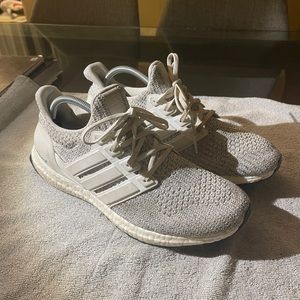 Adidas Ultra Boost 1.0 White Gray running athletic shoes size 10.5